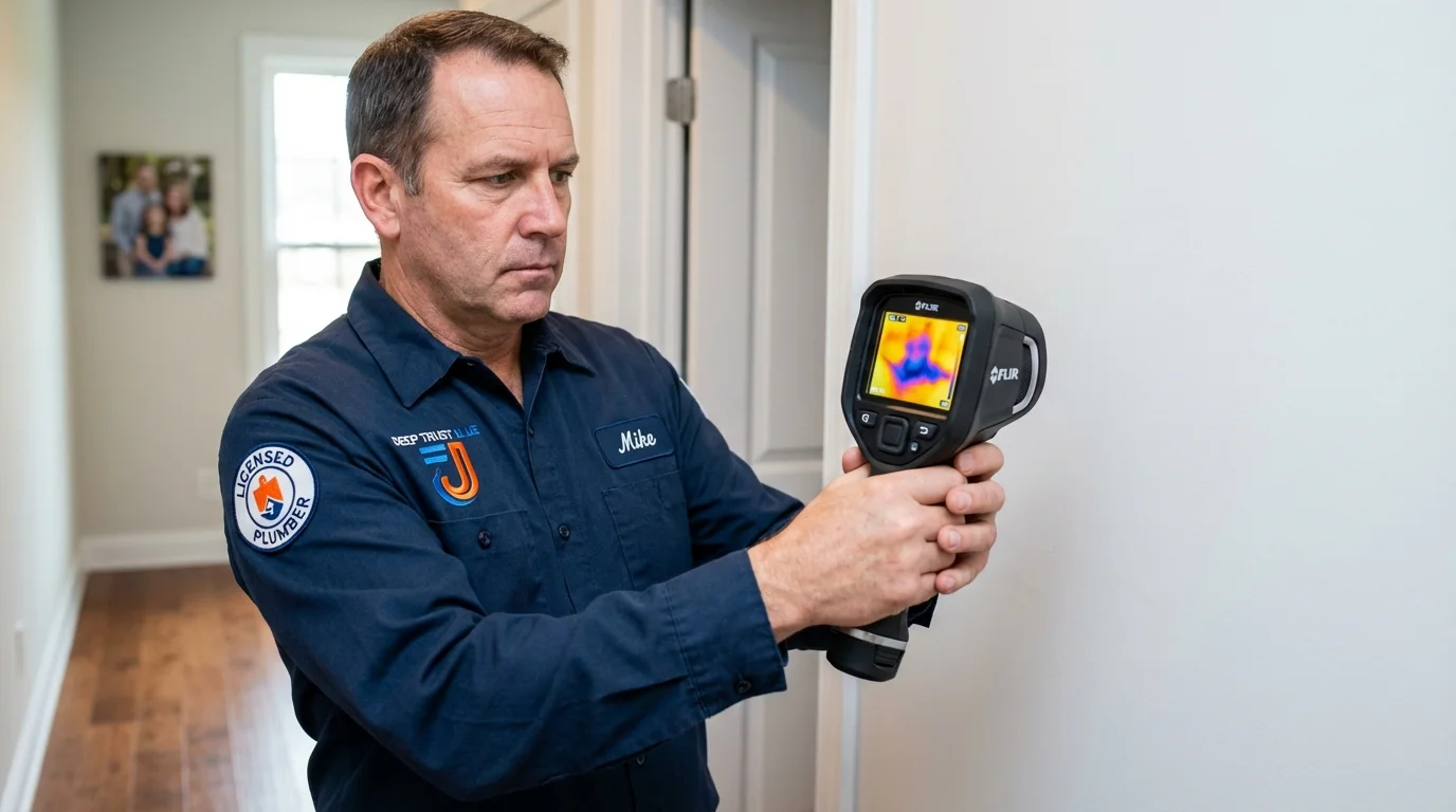 Thermal imaging leak detection by Johns Plumbing LLC in Lepanto